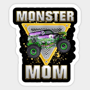 Monster Truck Mom Monster Truck Are My Jam Truck Lovers Sticker